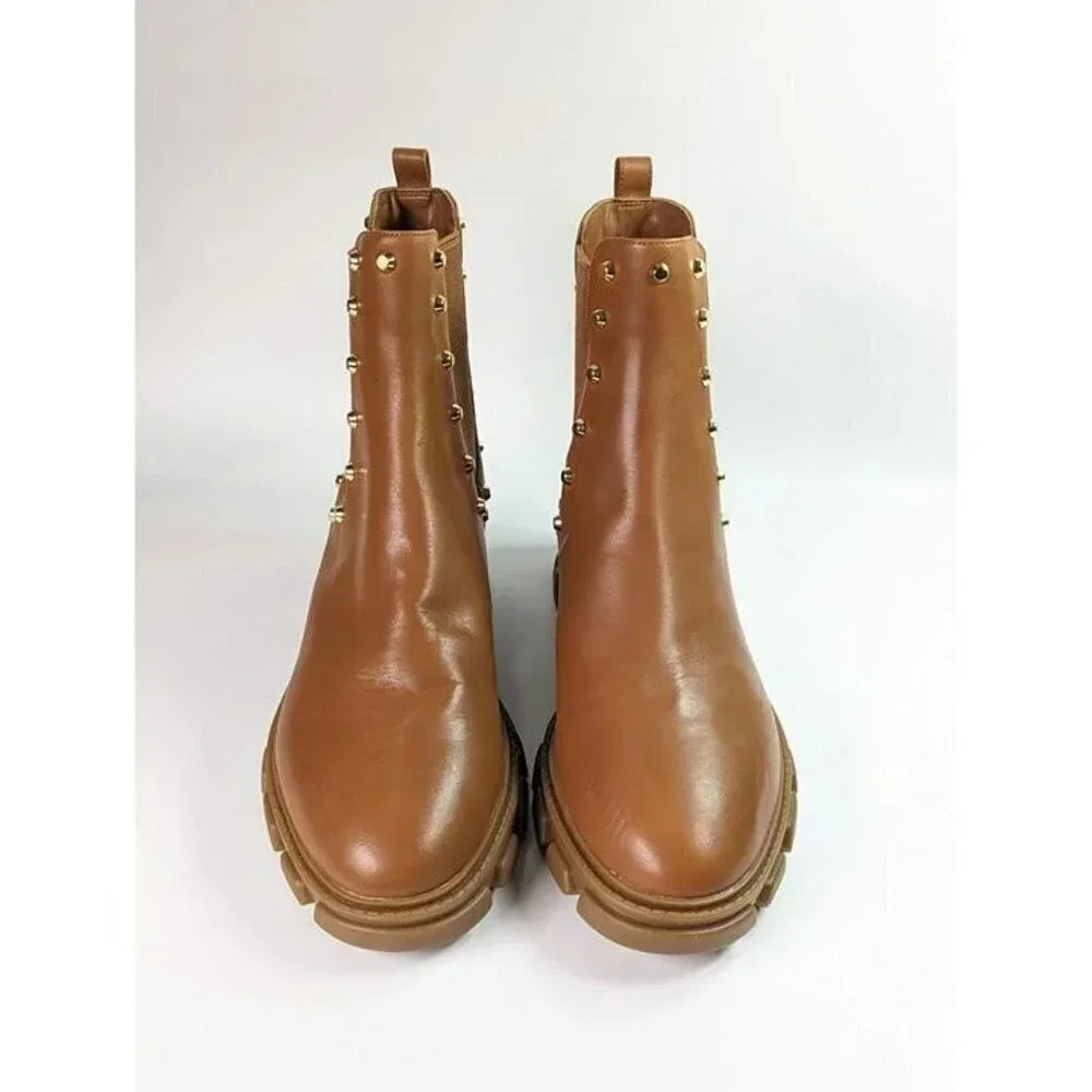 Michael Kors Women's Ridley Studded Lug-Sole Chelsea Booties Size 9 (MSRP $225) - Picture 4 of 12